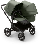 Bugaboo Donkey 5 Duo-Kinderwagen, komplett Schwarz/Waldgrün