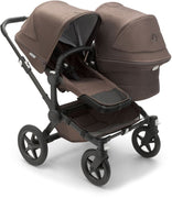 Bugaboo Donkey 5 Mineral Duo-Kinderwagen, komplett Schwarz/Taupe