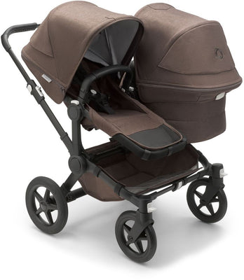 Bugaboo Donkey 5 Mineral Duo-Kinderwagen, komplett Schwarz/Taupe