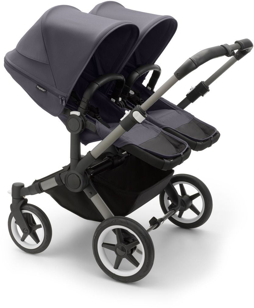 Bugaboo Donkey 5 Duo-Kinderwagen, komplett Graphit/Sturmblau