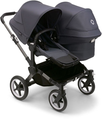 Bugaboo Donkey 5 Duo-Kinderwagen, komplett Graphit/Sturmblau