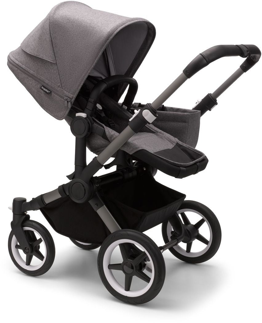 Bugaboo Donkey 5 Mono-Kinderwagen, komplett Graphit/Grau meliert