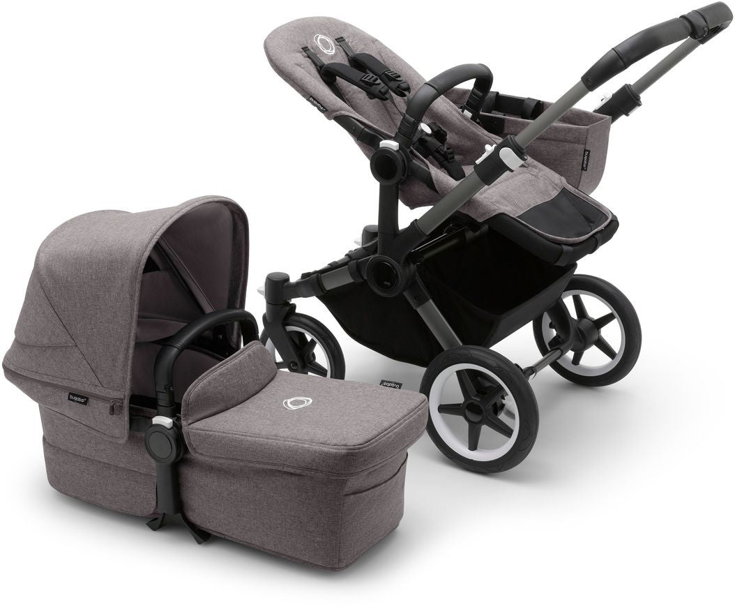 Bugaboo Donkey 5 Mono-Kinderwagen, komplett Graphit/Grau meliert