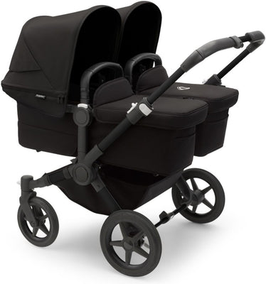 Bugaboo Donkey 5 Zwillingskinderwagen, komplett Schwarz/Mitternachtschwarz