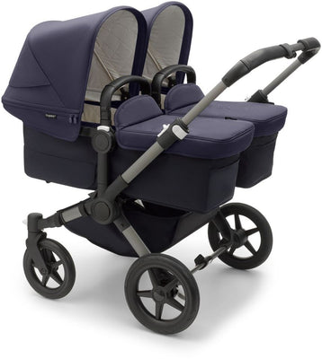 Bugaboo Donkey 5 Classic Zwillingskinderwagen, komplett Graphit/Dunkles Marine