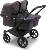Bugaboo Donkey 5 Mineral Zwillingskinderwagen, komplett Schwarz/Verwaschenes Schwarz