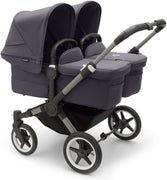 Bugaboo Donkey 5 Zwillingskinderwagen, komplett Graphit/Sturmblau
