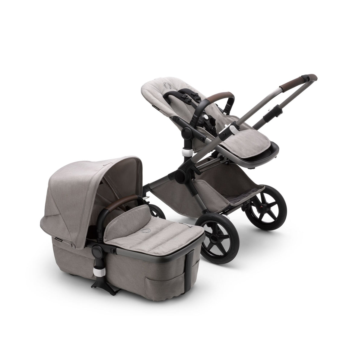 Bugaboo Fox3 Mineral Kombi-Kinderwagen graphit/hellgrau