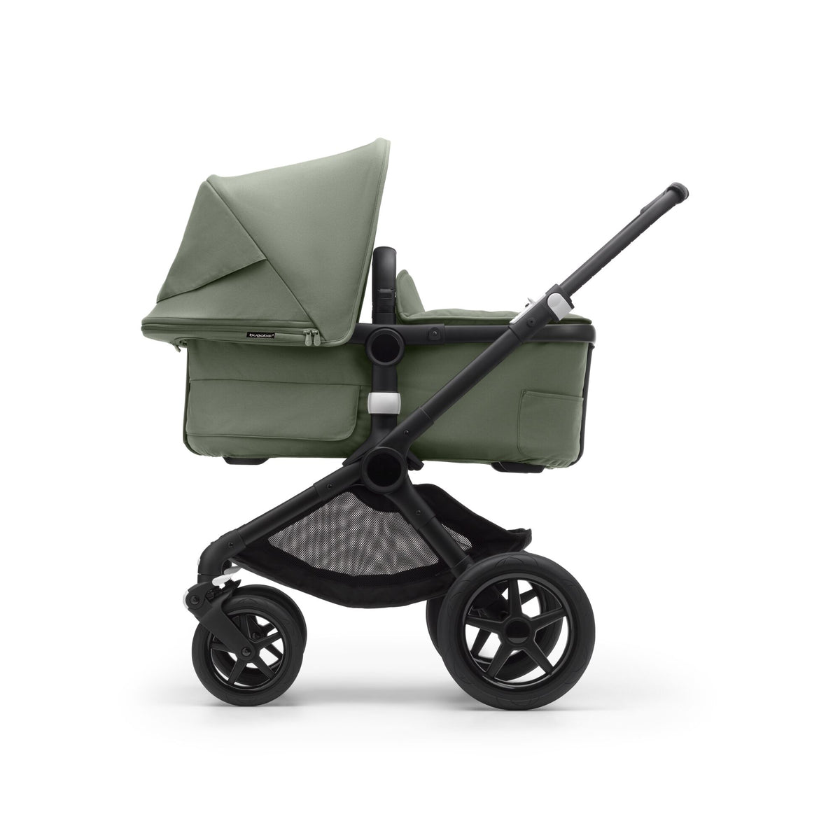 Bugaboo Fox3 Kombi-Kinderwagen schwarz/waldgrün