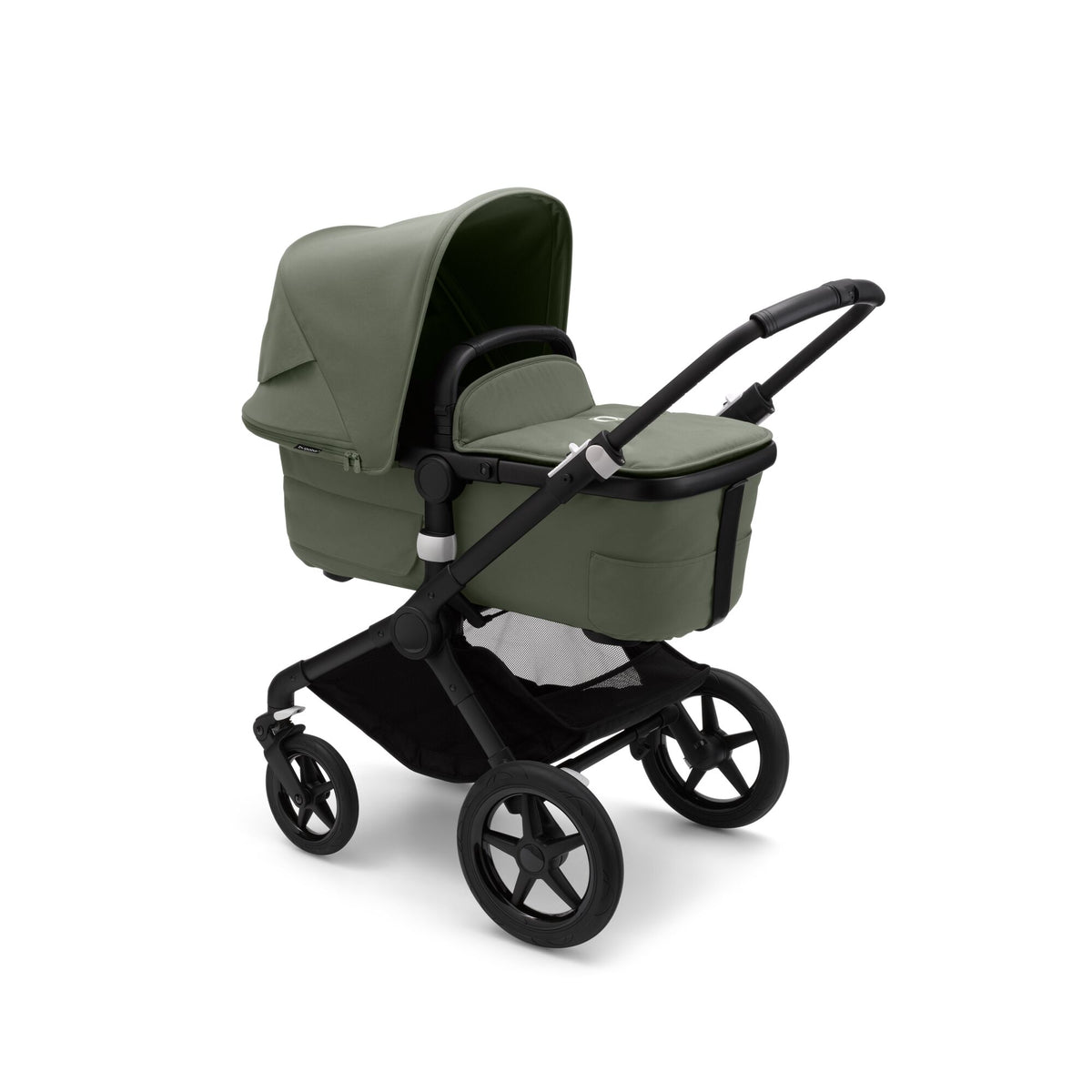 Bugaboo Fox3 Kombi-Kinderwagen schwarz/waldgrün