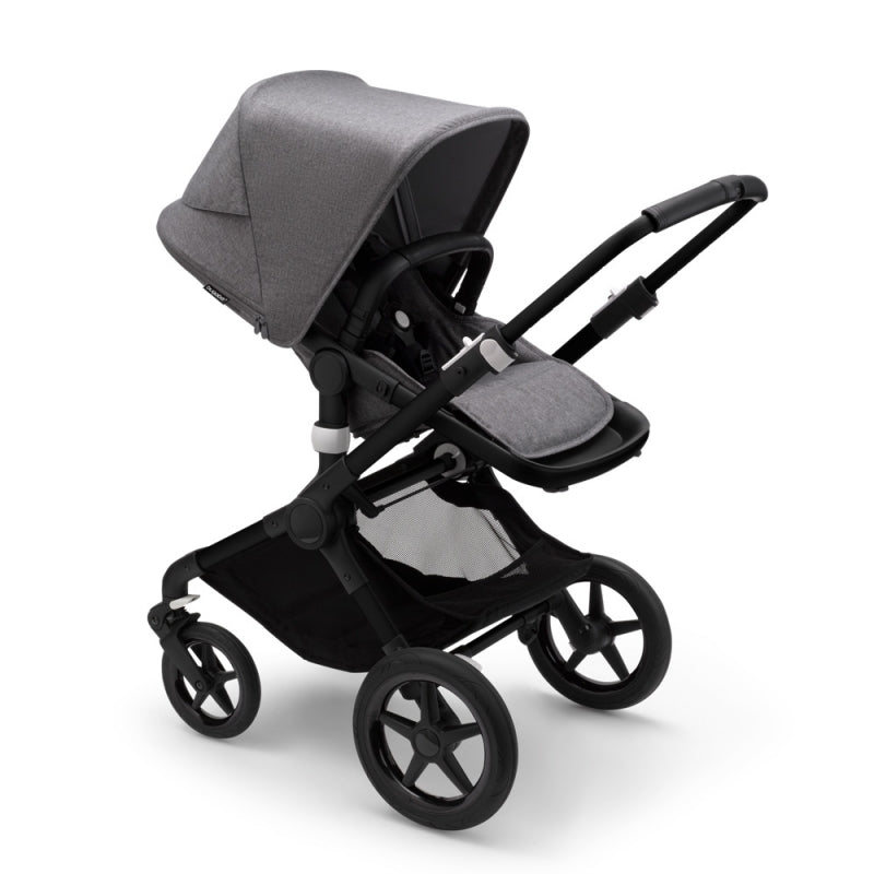 Bugaboo Fox3 Kombi-Kinderwagen black/grey melange