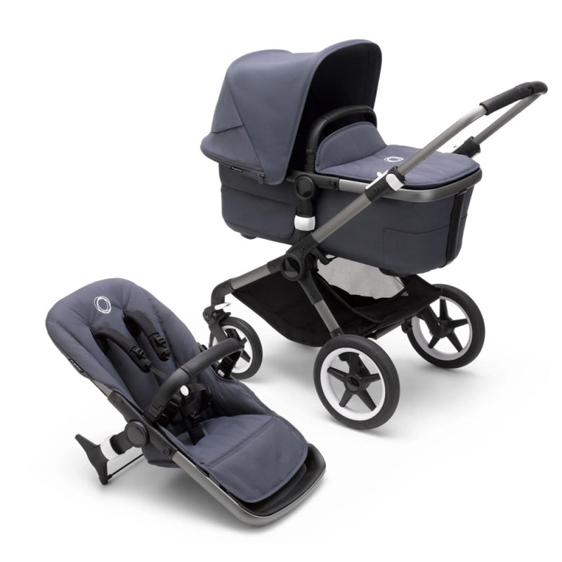 Bugaboo Fox3 Kombi-Kinderwagen graphite/stormy blue