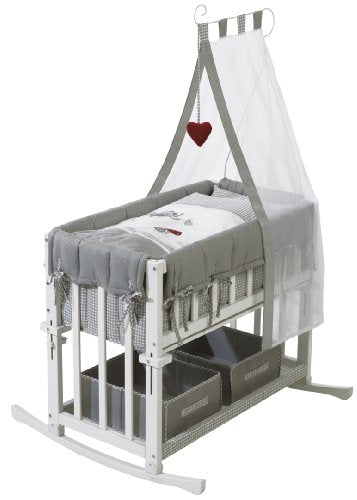 Roba Stubenbett 4 in 1 Adam & Eule - weiss lackiert