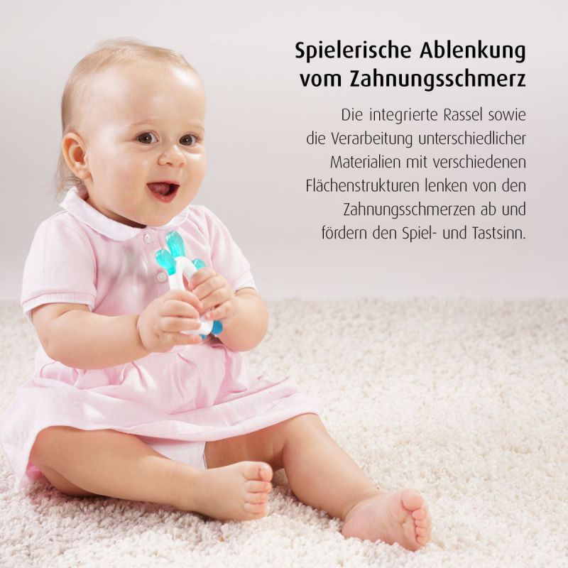 REER Kühlbeissring mit Rassel Cool & Play