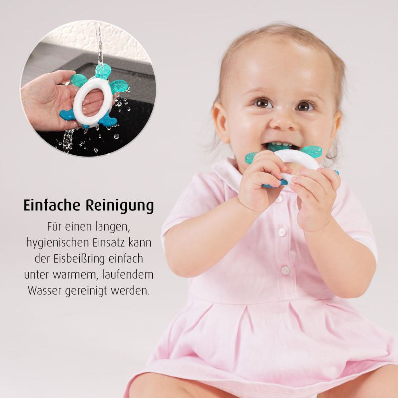 REER Kühlbeissring mit Rassel Cool & Play