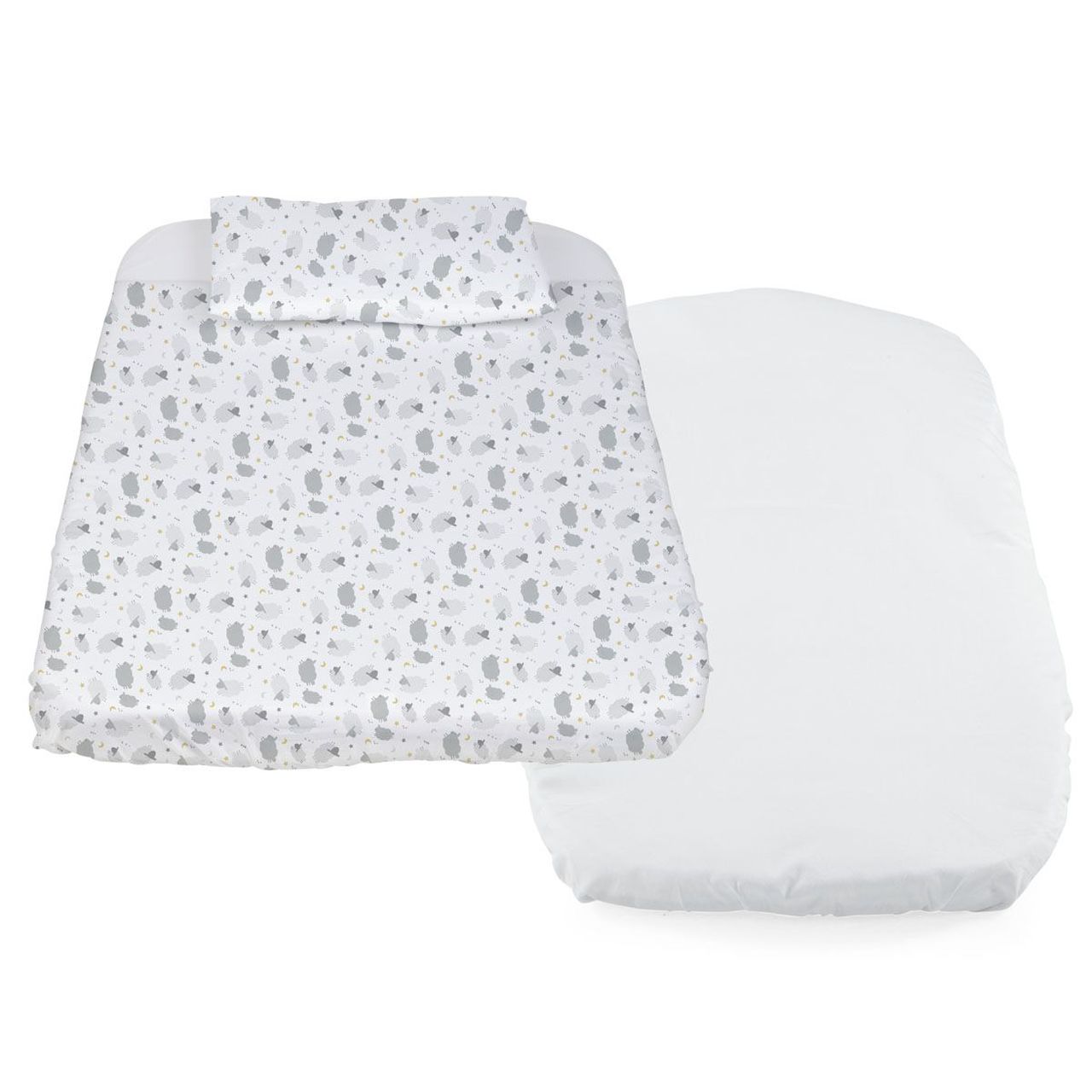 Chicco Bettwäscheset 3teilig ZU BABY HUG - Grey Sheep