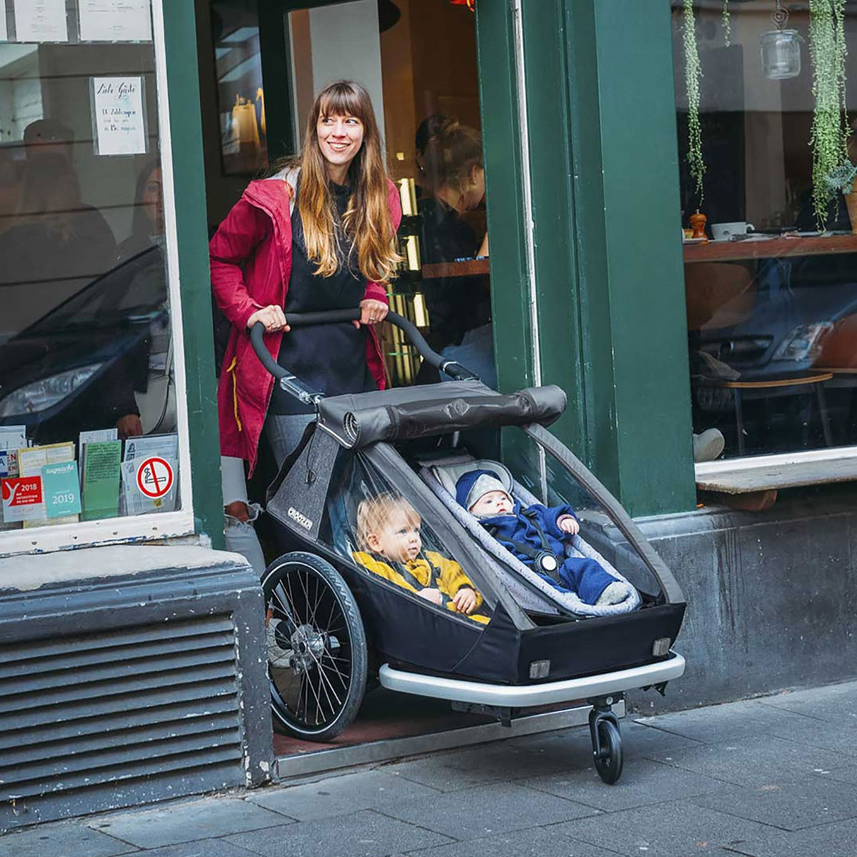 Thule Fahrradanhänger Croozer Kid Vaaya 2 Graphite blue