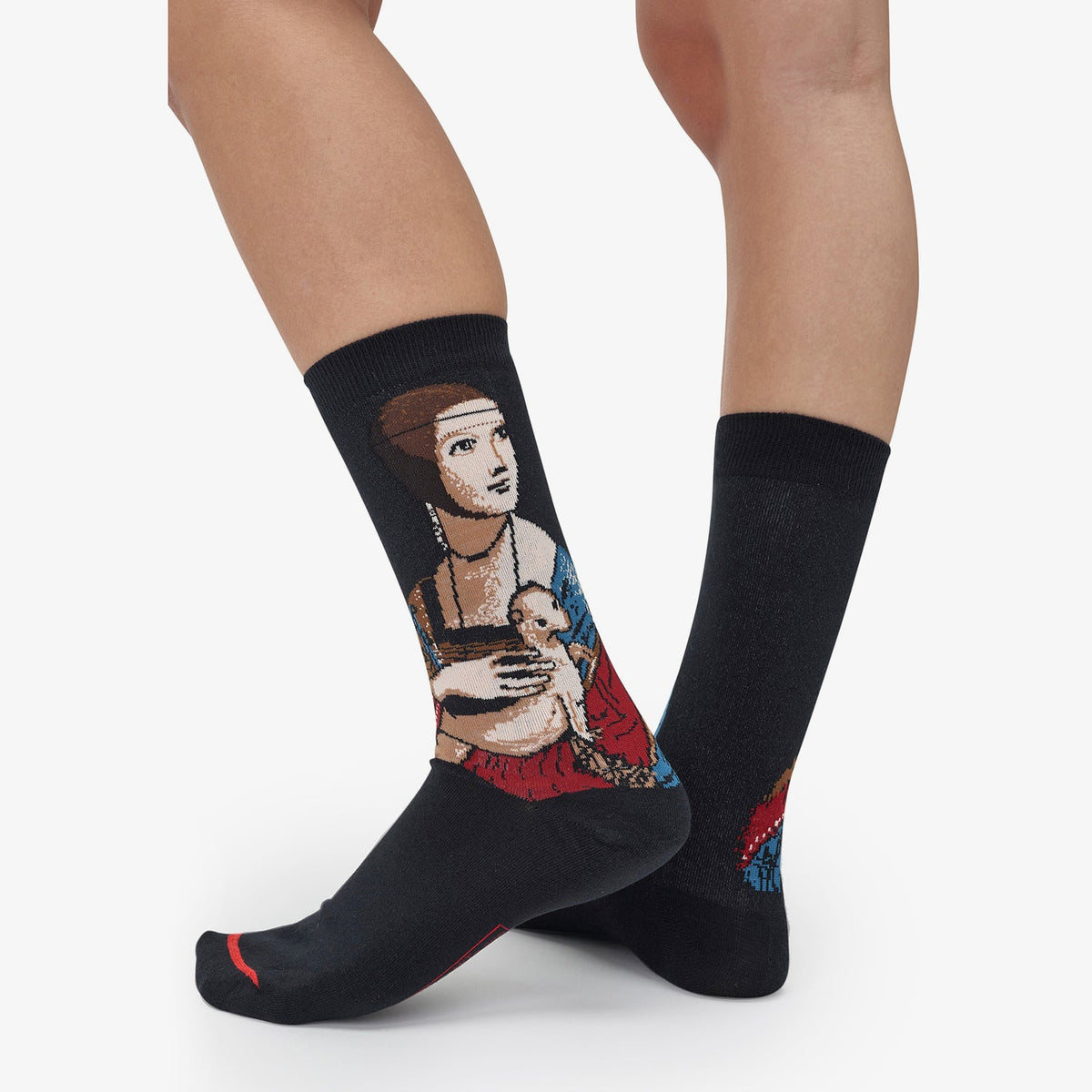 Sockendesign Leonardo da Vinci - Dame mit dem Hermelin