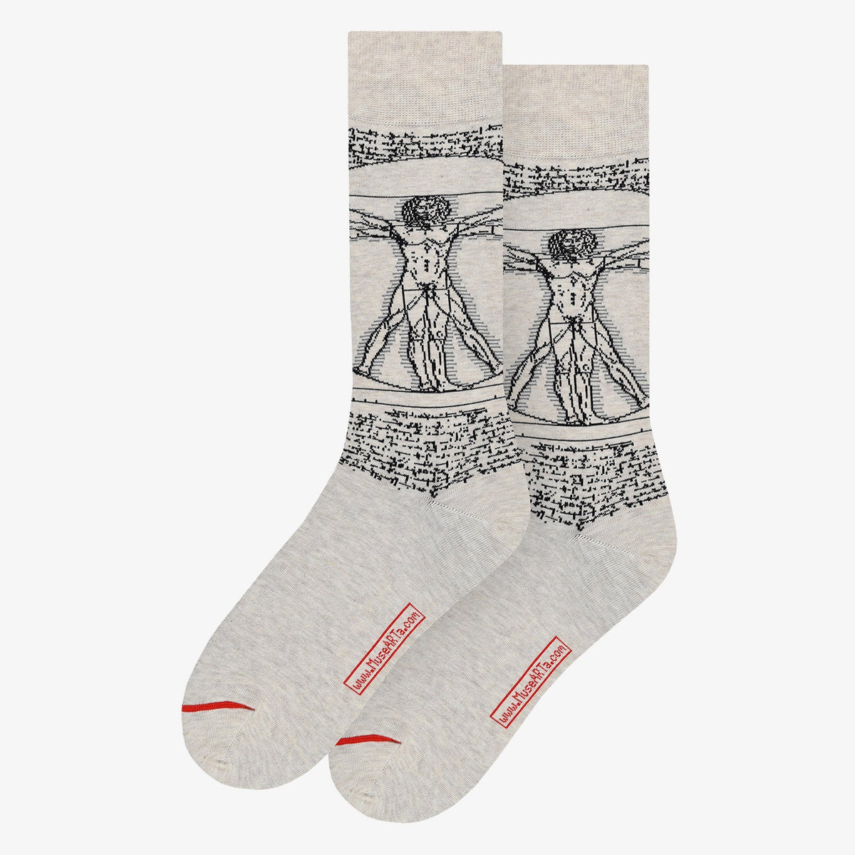 Sockendesign Leonardo da Vinci - Vitruvianischer Mann