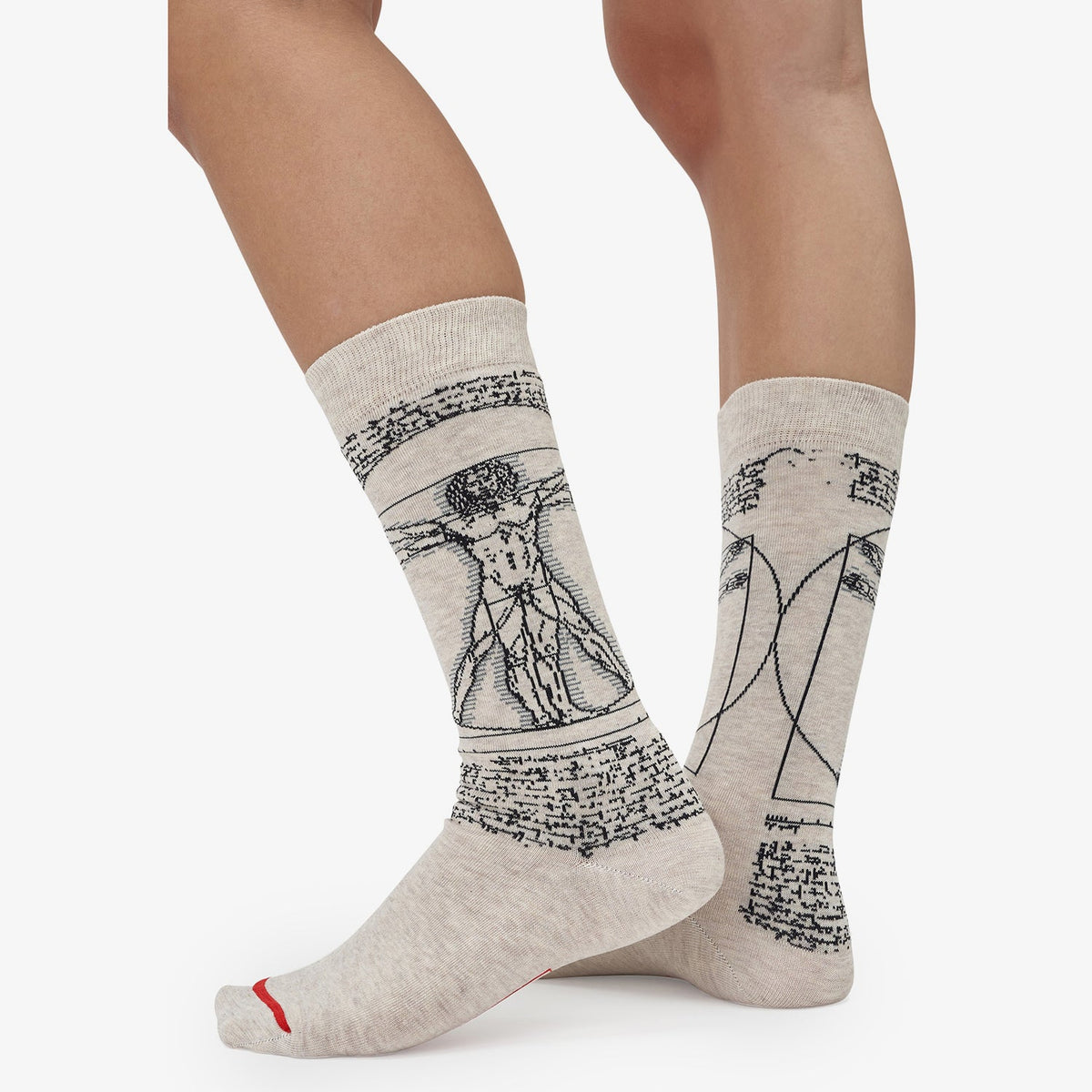 Sockendesign Leonardo da Vinci - Vitruvianischer Mann