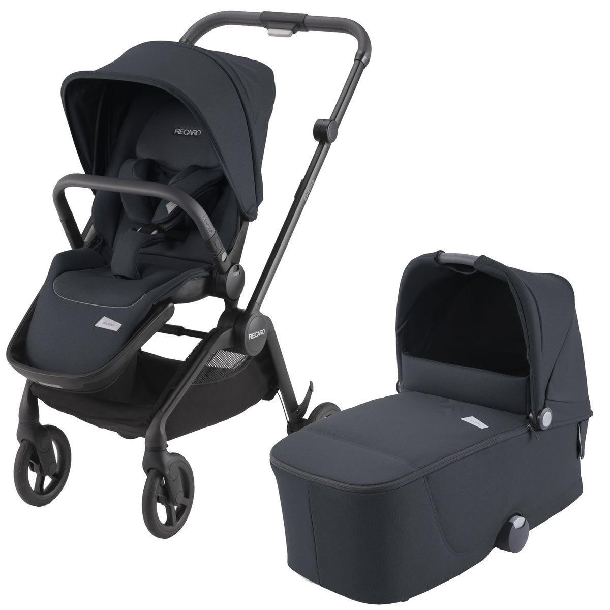 Recaro Sadena Kombikinderwagen Black Prime inkl. Babywanne