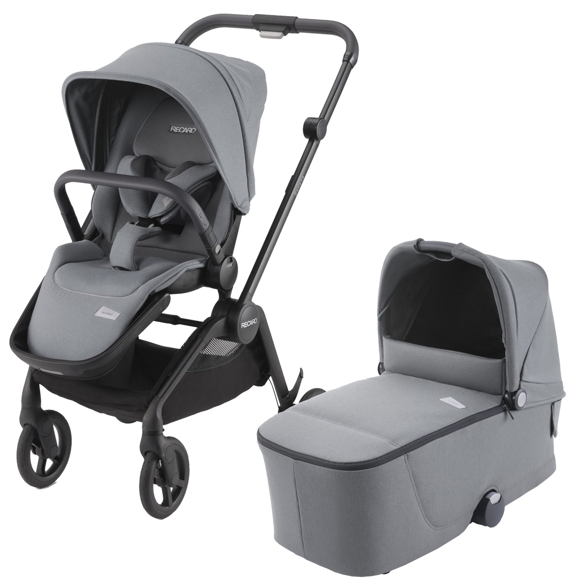 Recaro Sadena Kombikinderwagen Black Prime inkl. Babywanne