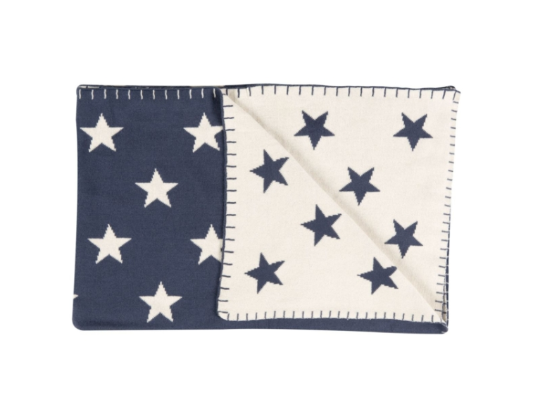 Schardt Babykuscheldecke - Big Star dunkelblau