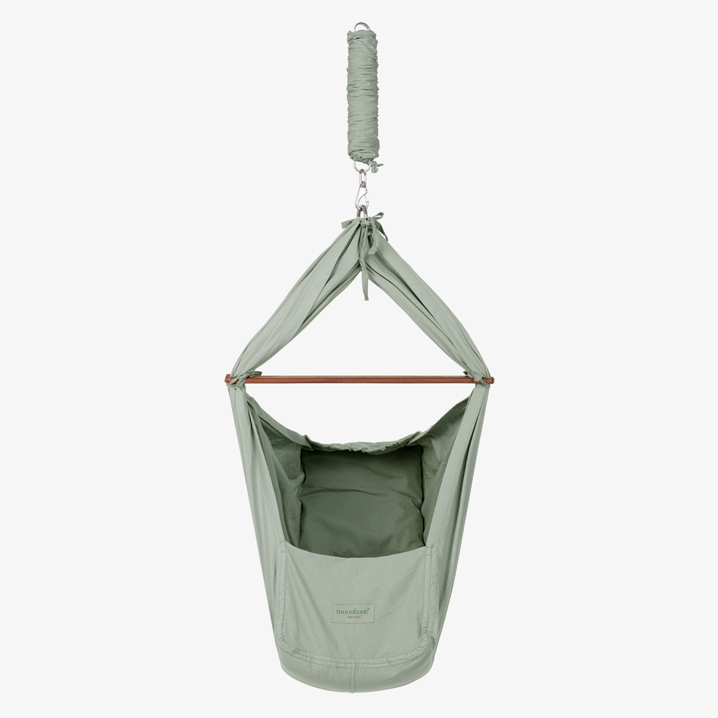 Moonboon Federwiegen-Set mit Gestell - Seagrass