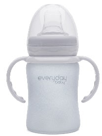 Everyday Baby Glas-Flasche Sippy Cup mit Silikon-Splitterschutz