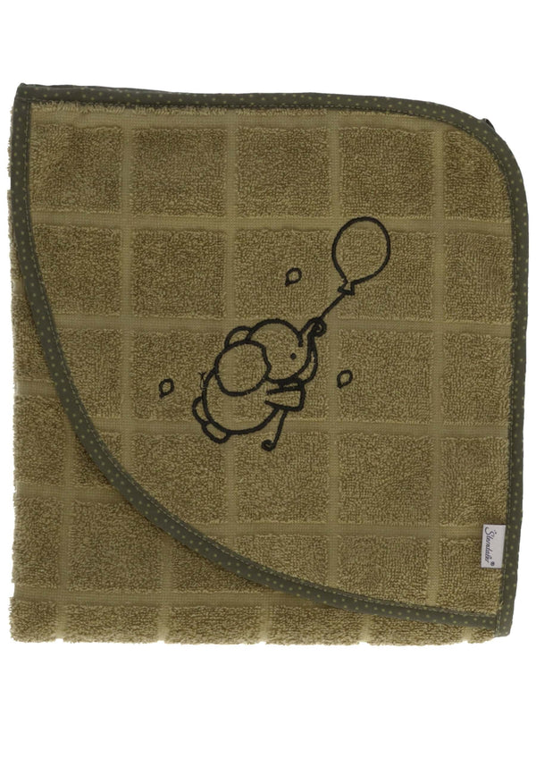 Sterntaler GOTS Kapuzen-Badetuch 80x80cm Elefant Eddy