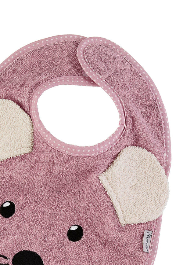 Sterntaler Klettlätzchen mit Nässeschutz Maus Mabel in Rosa