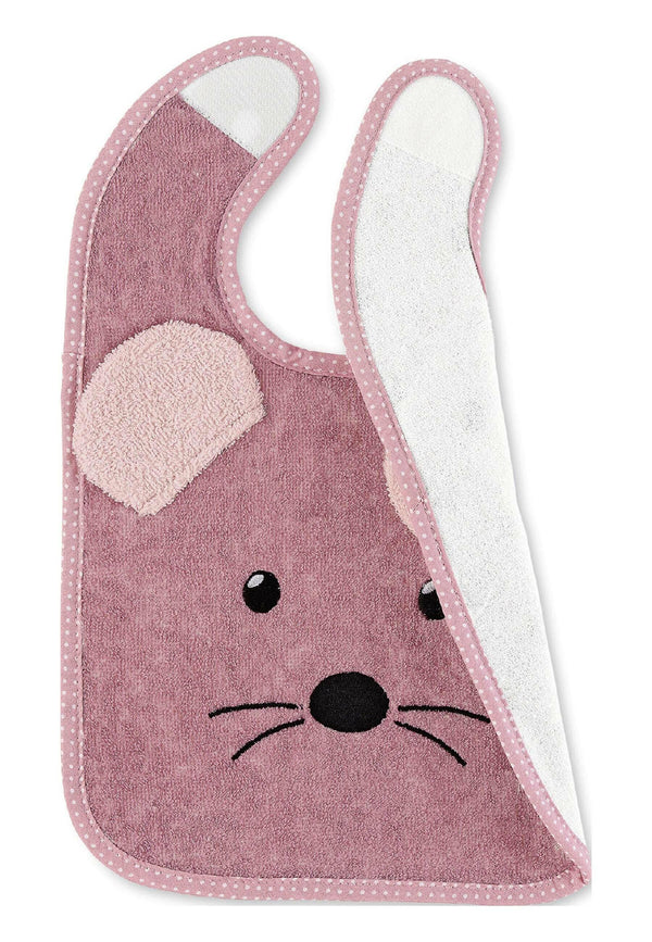 Sterntaler Klettlätzchen mit Nässeschutz Maus Mabel in Rosa