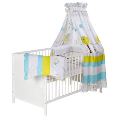 Schardt Classic-Line Komplettbett 70×140 cm weiss inkl. Bettset