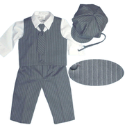 Anzug-Set Festive 5-teilig Grey Stripe