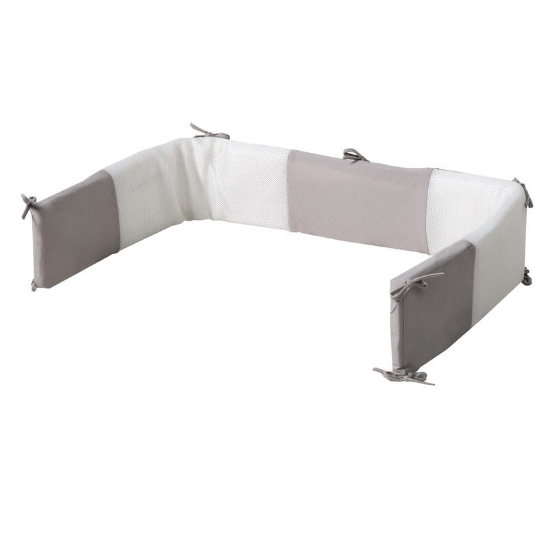 Roba Nestchen Air PLUS safe asleep - Jersey grau
