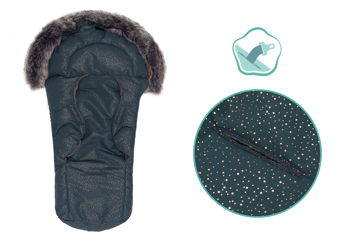 Fillikid Winterfusssack Lhotse für Wanne oder Babyschale Galaxy grey