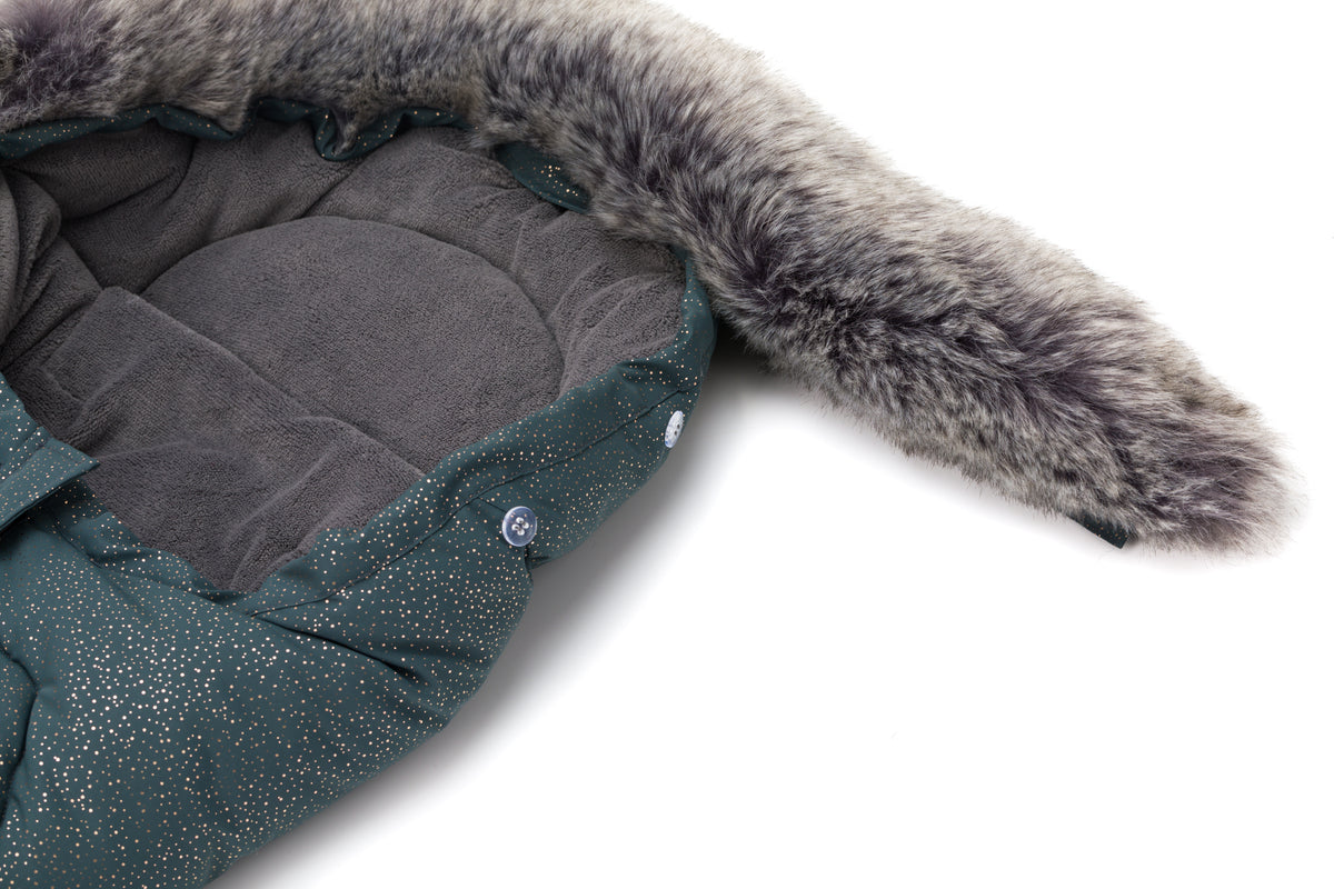 Fillikid Winterfusssack Lhotse für Wanne oder Babyschale Galaxy grey