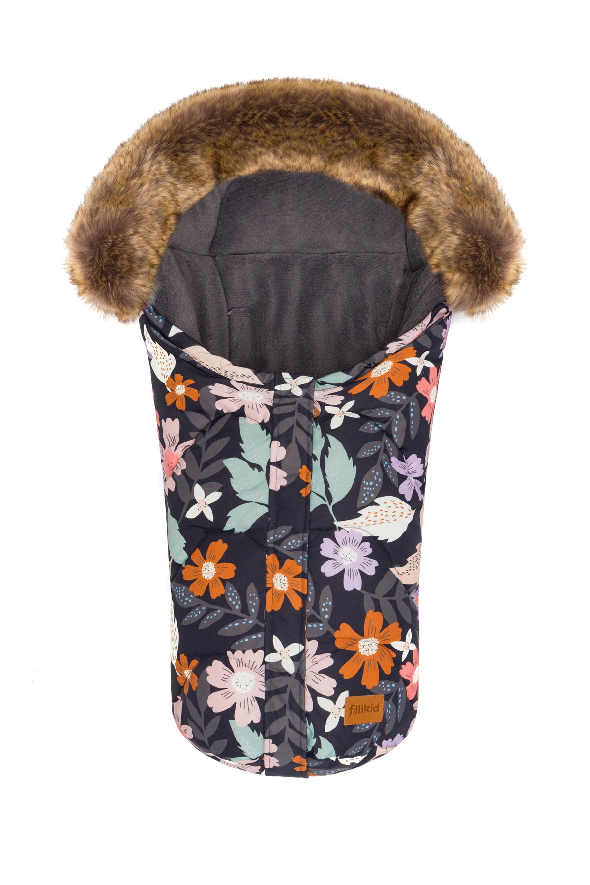 Fillikid Winterfusssack Lhotse für Wanne oder Babyschale Blumen