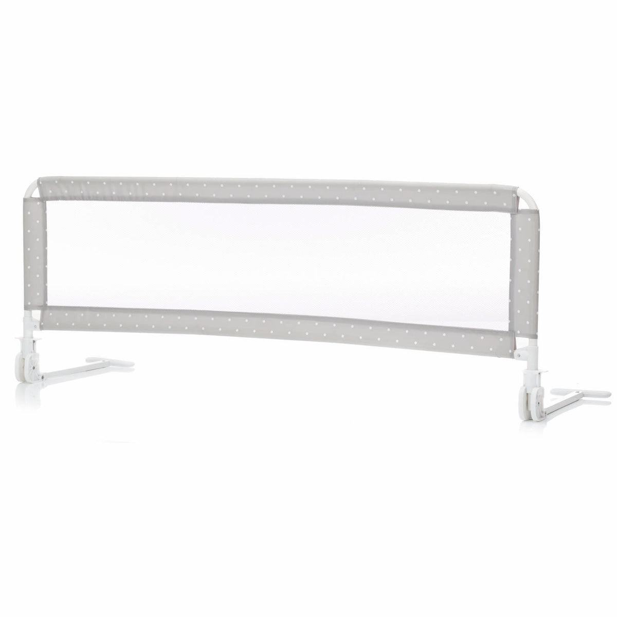 Fillikid Bettschutzgitter Hugo 135x50 cm Punkte grau mit klappfunktion, für Boxspringbetten