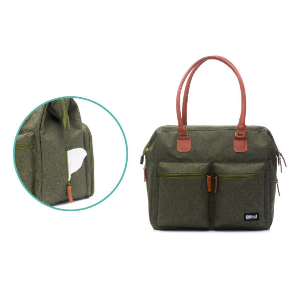 Fillikid Wickeltasche Oxford mit Wickelauflage