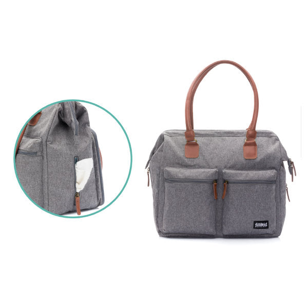 Fillikid Wickeltasche Oxford mit Wickelauflage