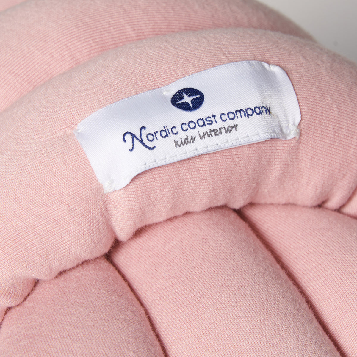 Nordic coast Knotenkissen Jersey Rosa