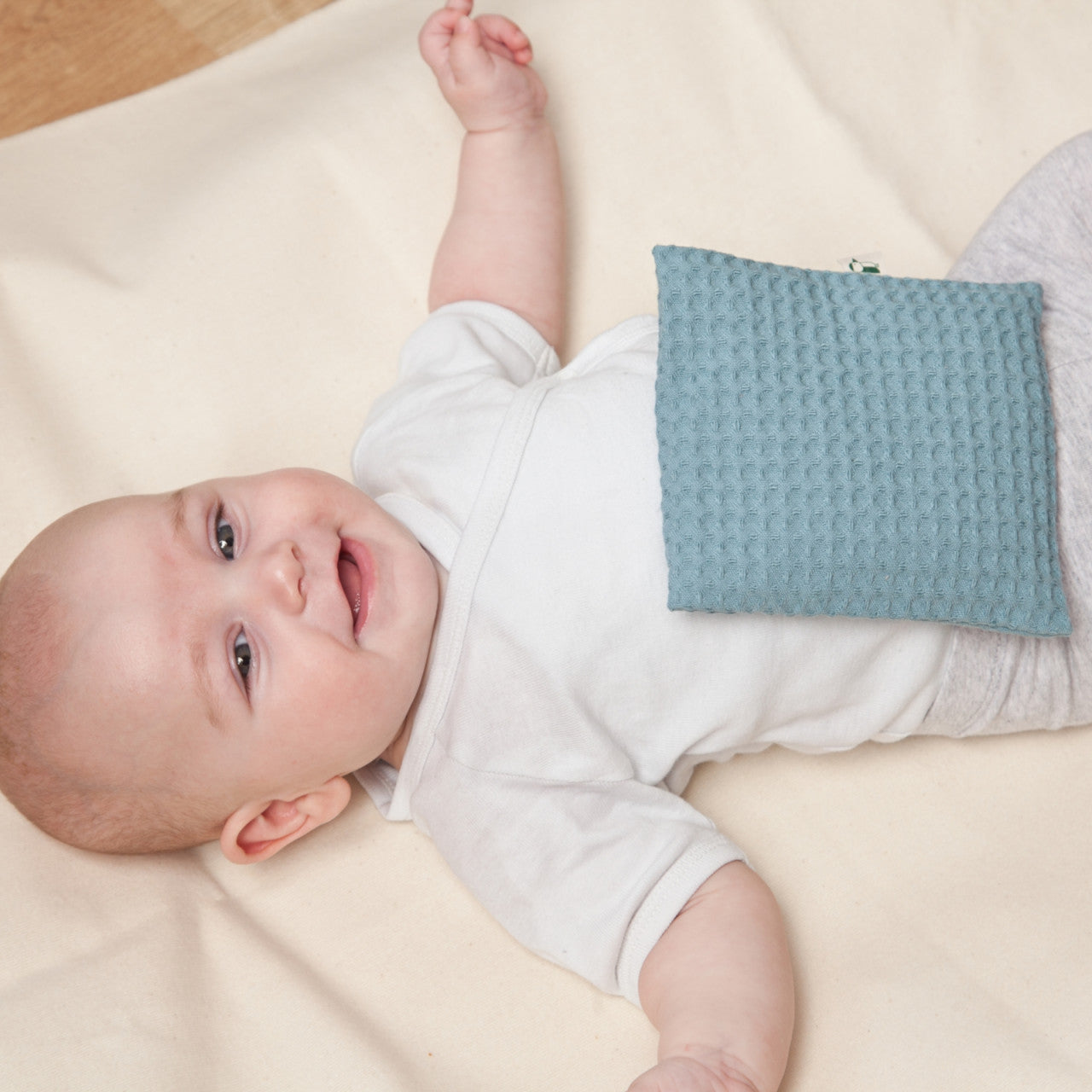 Grünspecht Rapssamenkissen Waffelpiqué