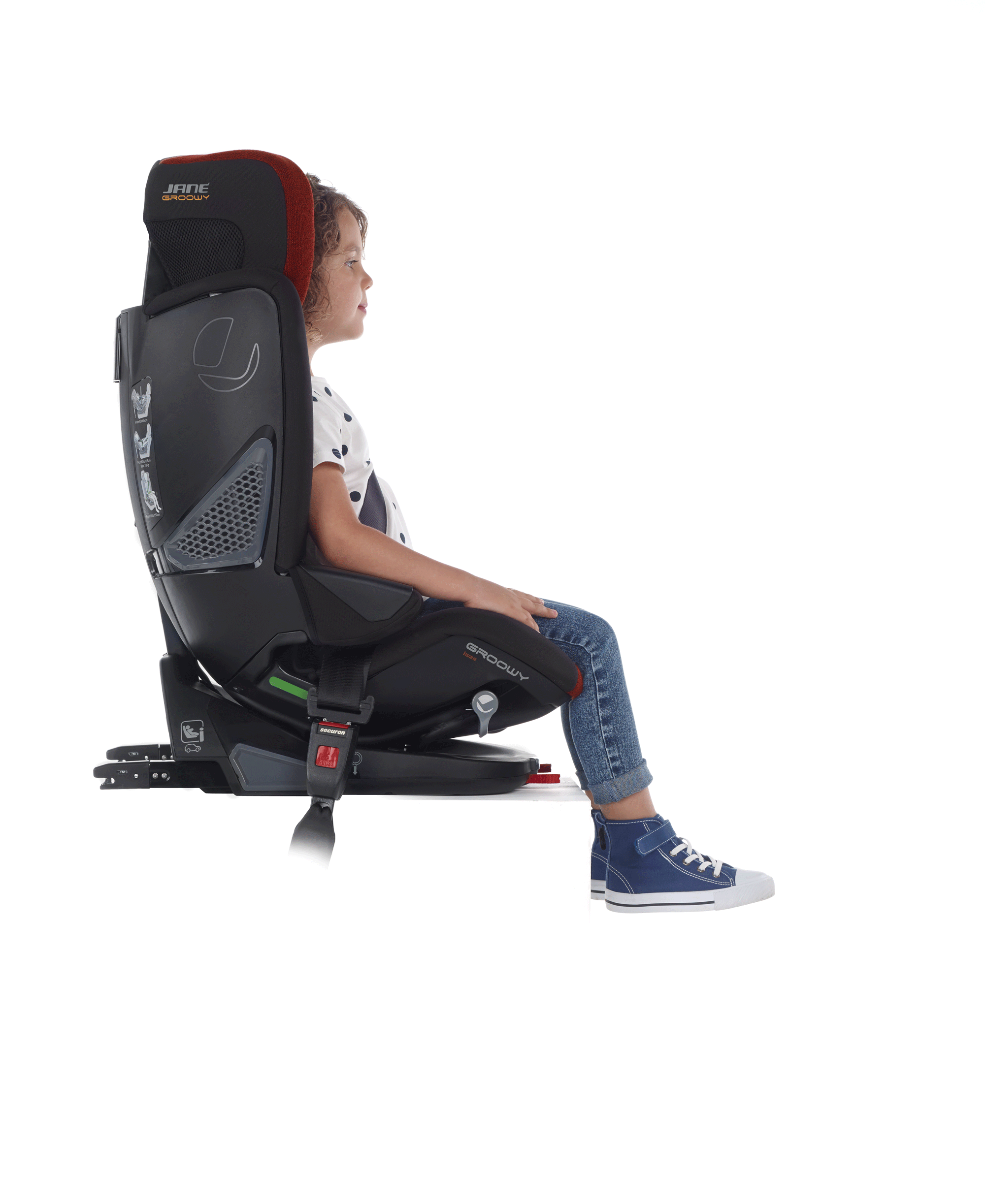 Jané Autositz Groowy + Nest Dim grey