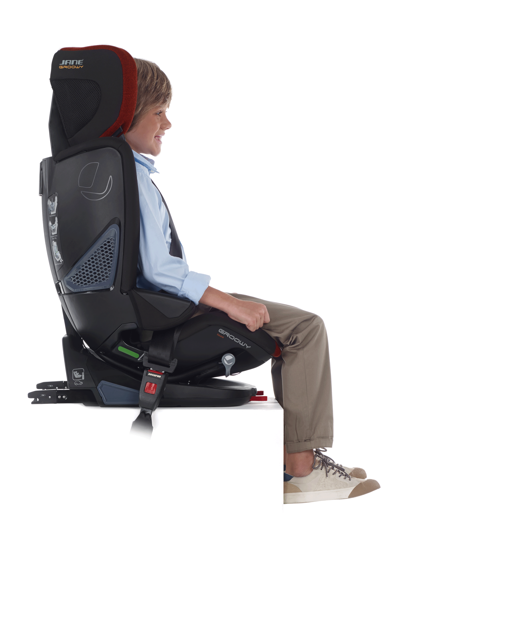 Jané Autositz Groowy + Nest Moon blue