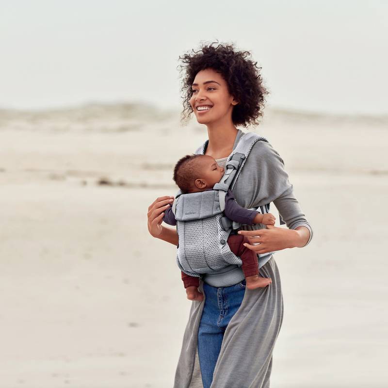 BabyBjörn Tragesitz Harmony 3D Mesh silber