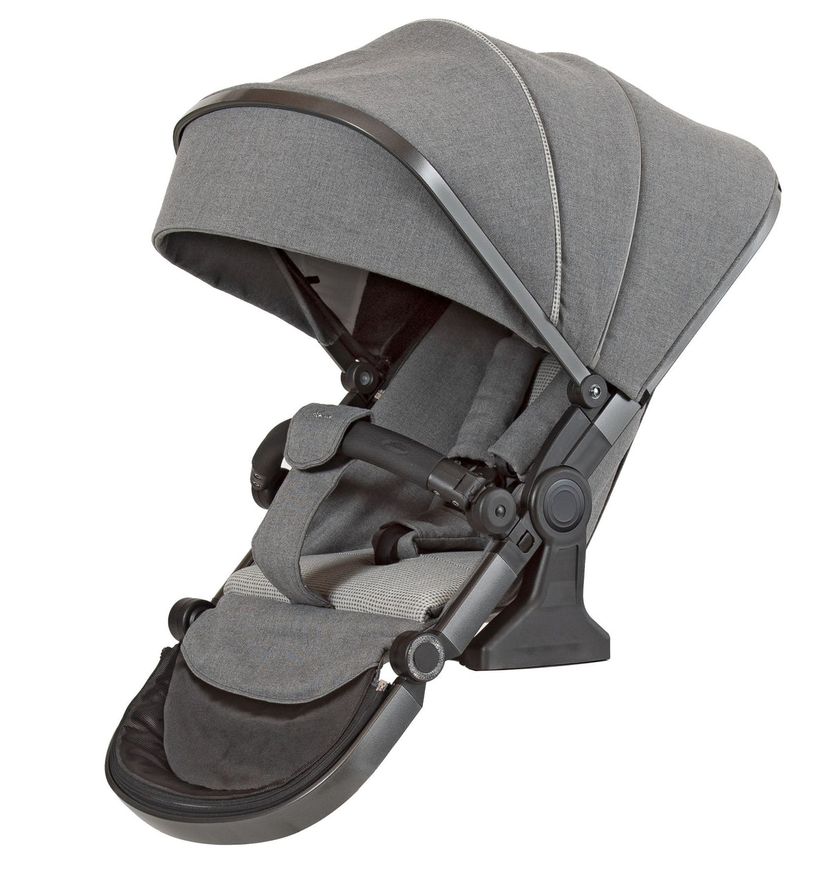 Hartan Kinderwagen Racer GTX mit Handbremse cozy grey 210 mit Falttasche