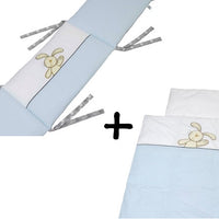 Bebe`s Collection Bettwäsche & Kopfschutz Set Hasi