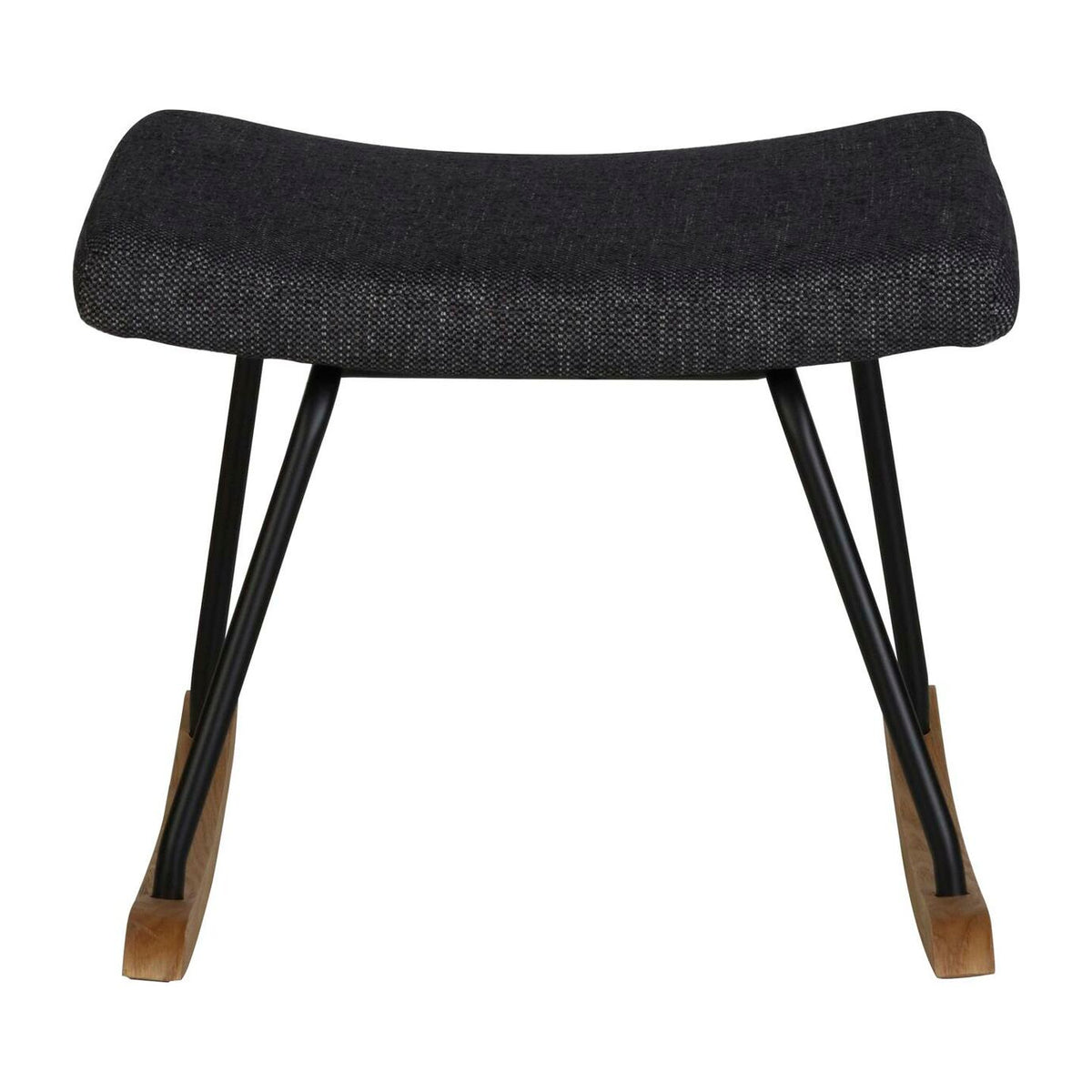 Quax Hocker for Rocking de Luxe (Schaukelstuhl) black