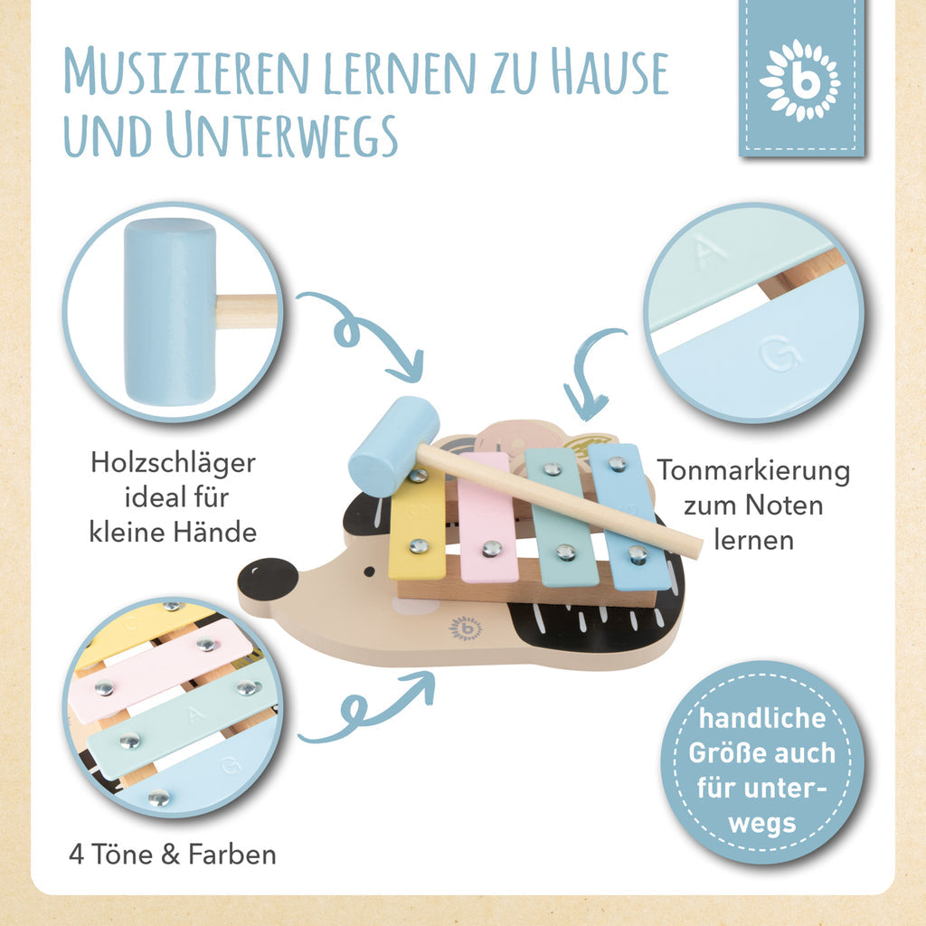 Bieco Mini Xylophon Igel